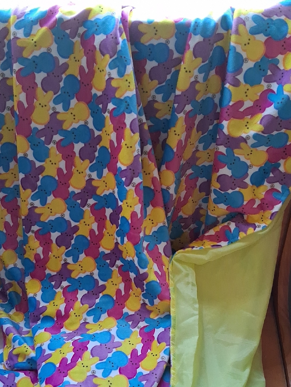 Kids Multicolor Bunny Print Pajama Set - Yellow, Blue, Purple